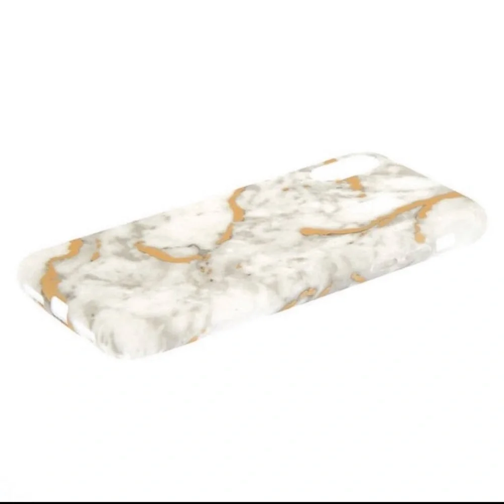 🔥 SALE Apple iPhone XR Phone Case | White Gold Marble